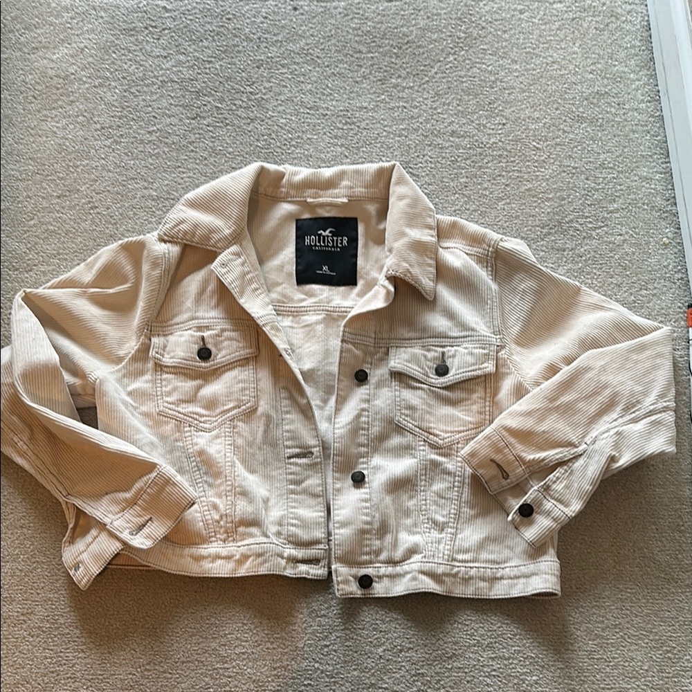 Hollister Beige Corduroy Jacket